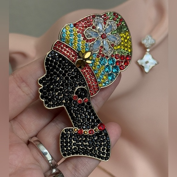 ⚜️ Colorful Crystal African Chic Brooch - Picture 4 of 6